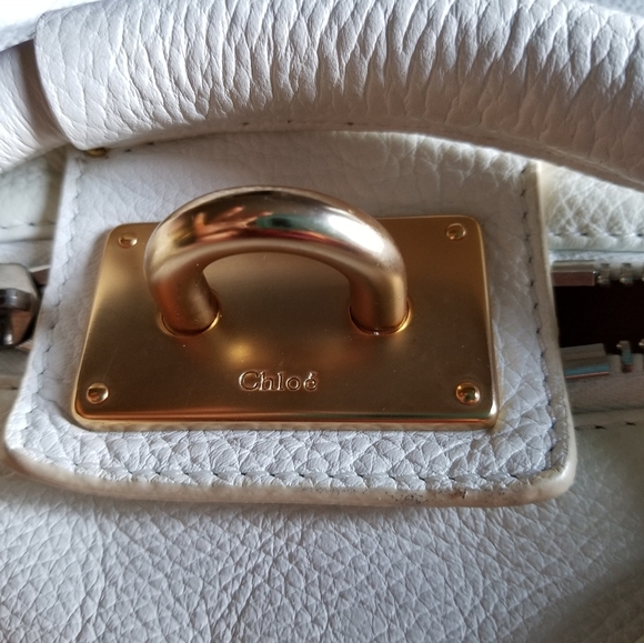 Chloe Paddington White Calf leather Handbag - Picture 7 of 8